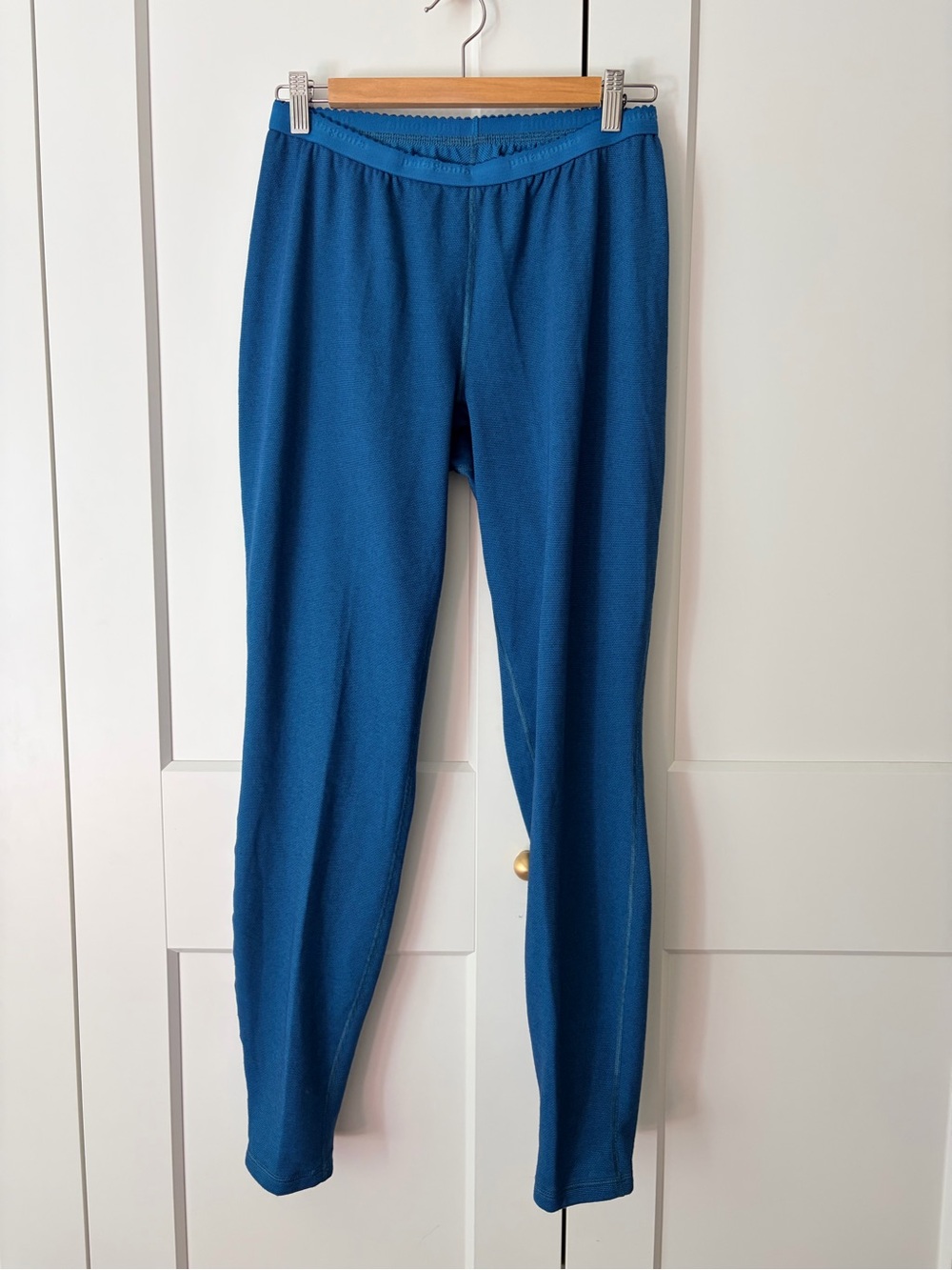 Patagonia Teal Capilene Performance Baselayer Leggings | L